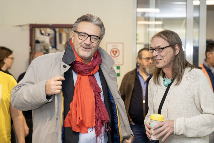 Peter Hacker erinnerte sich an die Anfänge und die Zeit des Wandels zurück. (Bild: FSW) Peter Hacker erinnerte sich an die Anfänge und die Zeit des Wandels zurück. (Bild: FSW)